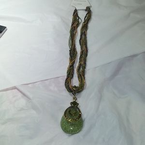 Green Retro Bohemian Necklace
